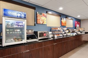 Free daily self-serve breakfast