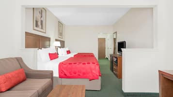 Studiosuite, 2 Queen-Betten, Nichtraucher | Hochwertige Bettwaren, Schreibtisch, Verdunkelungsvorhänge