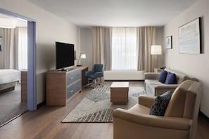 Desk, blackout drapes, iron/ironing board, rollaway beds
