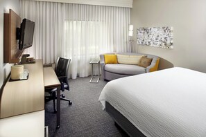 Room, 1 King Bed with Sofa bed | In-room safe, desk, laptop workspace, blackout curtains - Courtyard by Marriott Detroit Brighton (Brighton)