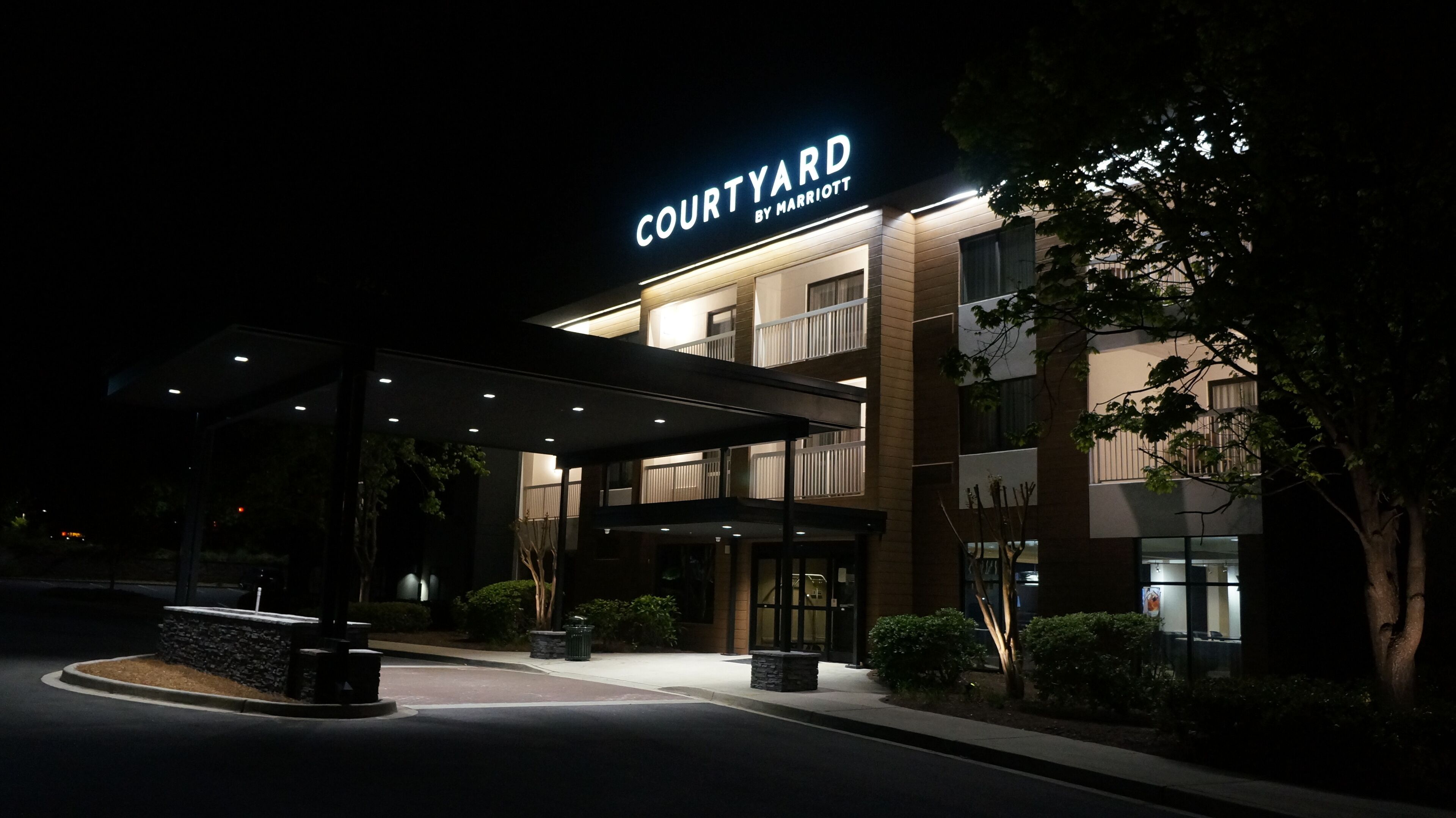 front of property – evening/night