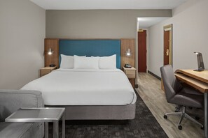 In-room safe, desk, laptop workspace, iron/ironing board