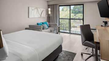 In-room safe, desk, laptop workspace, iron/ironing board