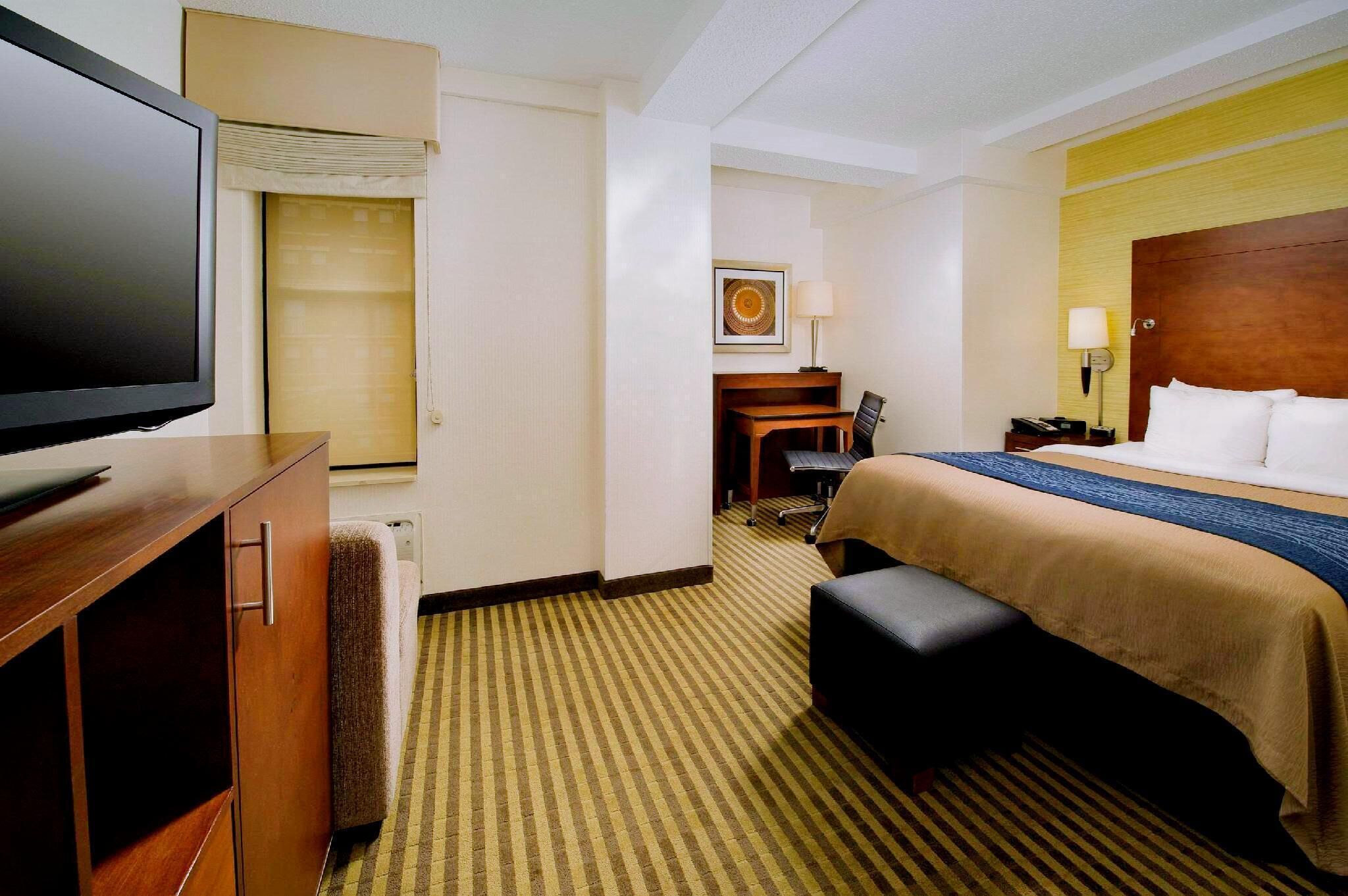 In-room safe, desk, blackout drapes, iron/ironing board