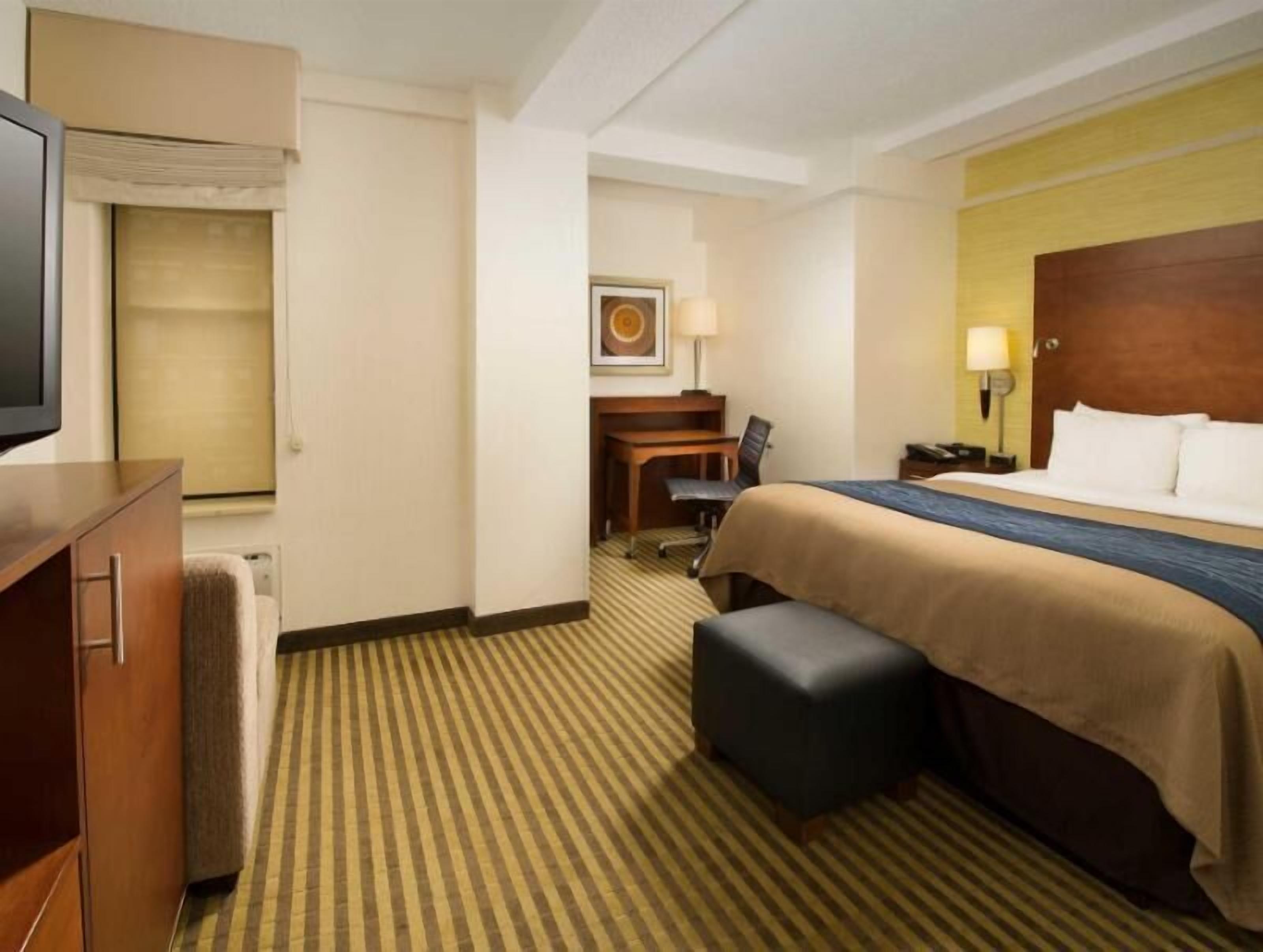 In-room safe, desk, blackout drapes, iron/ironing board