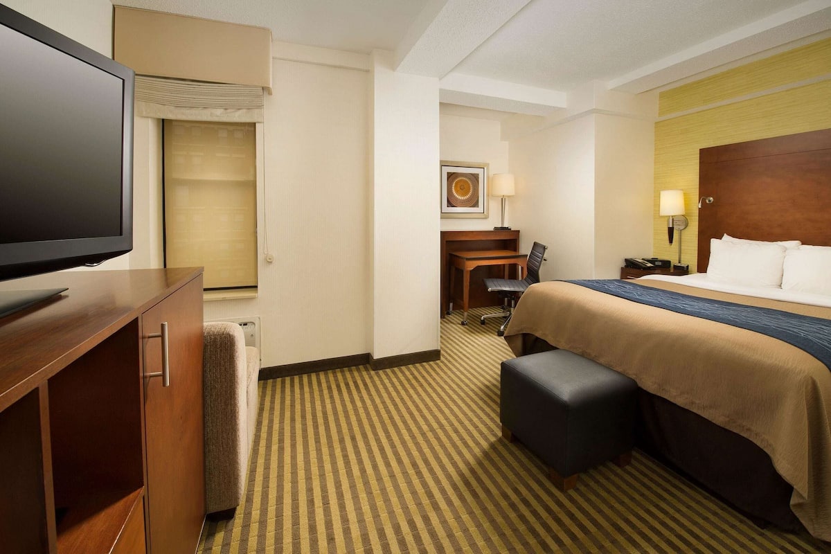 In-room safe, desk, blackout curtains, iron/ironing board