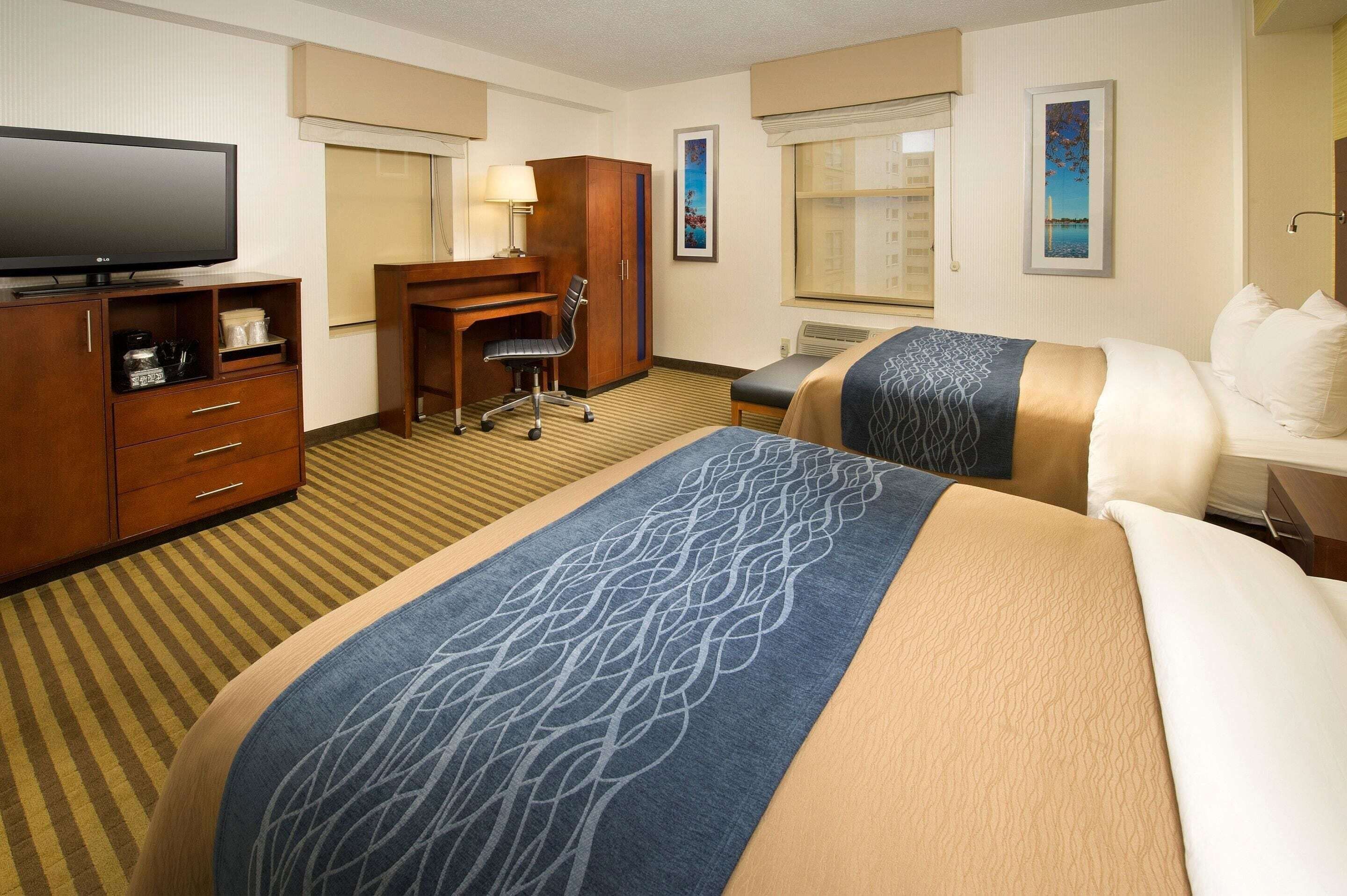 In-room safe, desk, blackout drapes, iron/ironing board