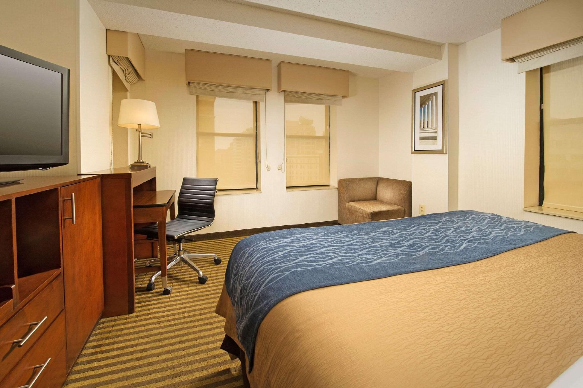 In-room safe, desk, blackout drapes, iron/ironing board