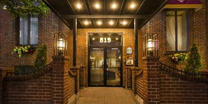 Front of property – evening/night