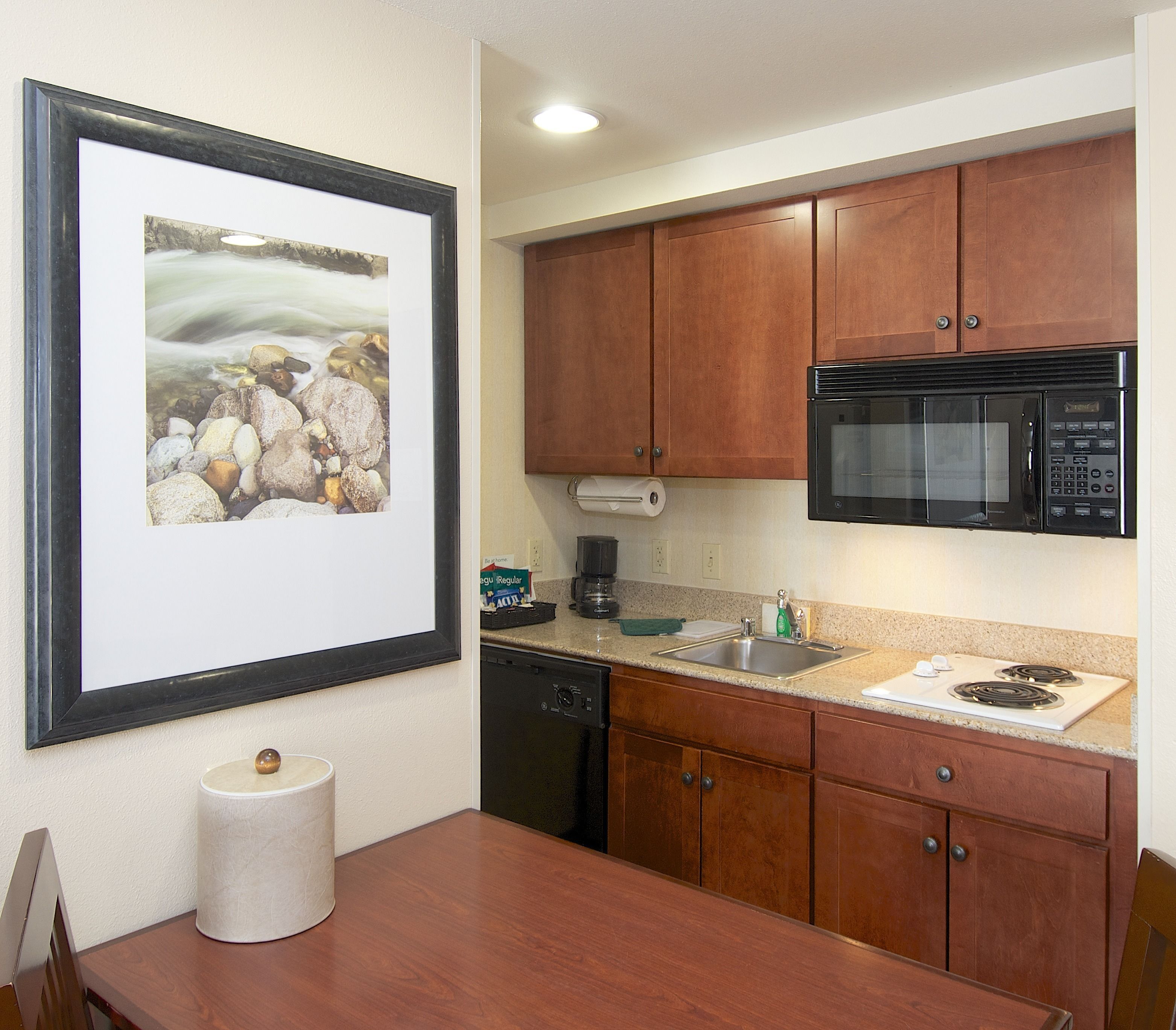 suite, 2 queen beds, accessible, non smoking (mobility & hearing, roll-in shower) | private kitchenette | fridge, microwave, stovetop, dishwasher