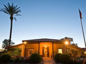 Front of property – evening/night