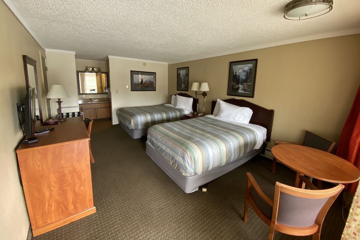 Deluxe Double Room, 2 Double Beds | Blackout drapes, free WiFi, bed sheets