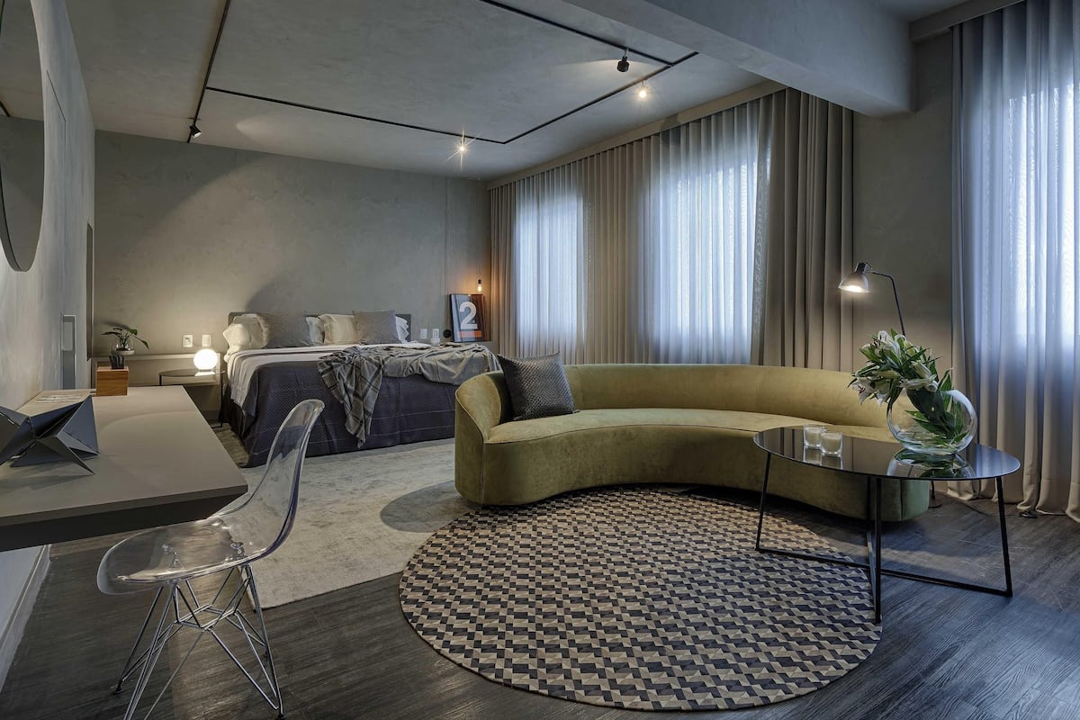 Suite ejecutiva, 1 cama matrimonial | 1 habitación, ropa de cama de alta calidad y minibar