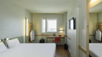 Room, Multiple Beds | In-room safe, desk, soundproofing, iron/ironing board