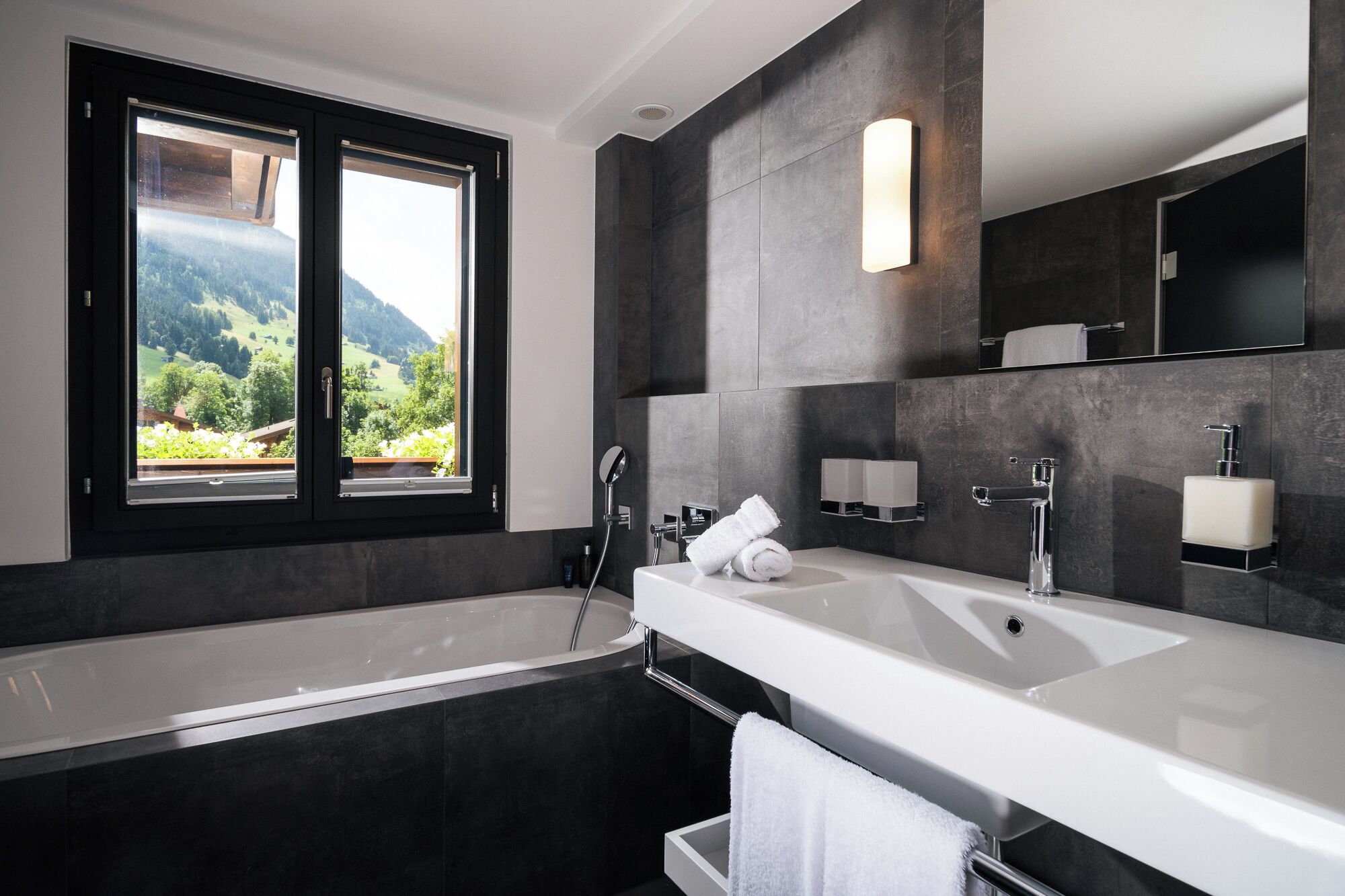 deluxe suite | bathroom | free toiletries, hair dryer, bathrobes, slippers