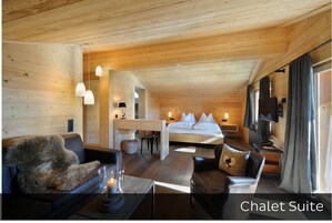 Chalet Suite | Roupas de cama antialérgicas, cofres nos quartos, escrivaninha