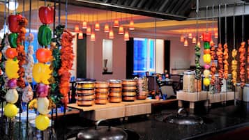 3 restaurants, breakfast, lunch, dinner served; Indian cuisine