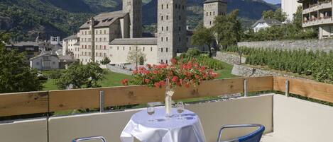 Blick von der Unterkunft