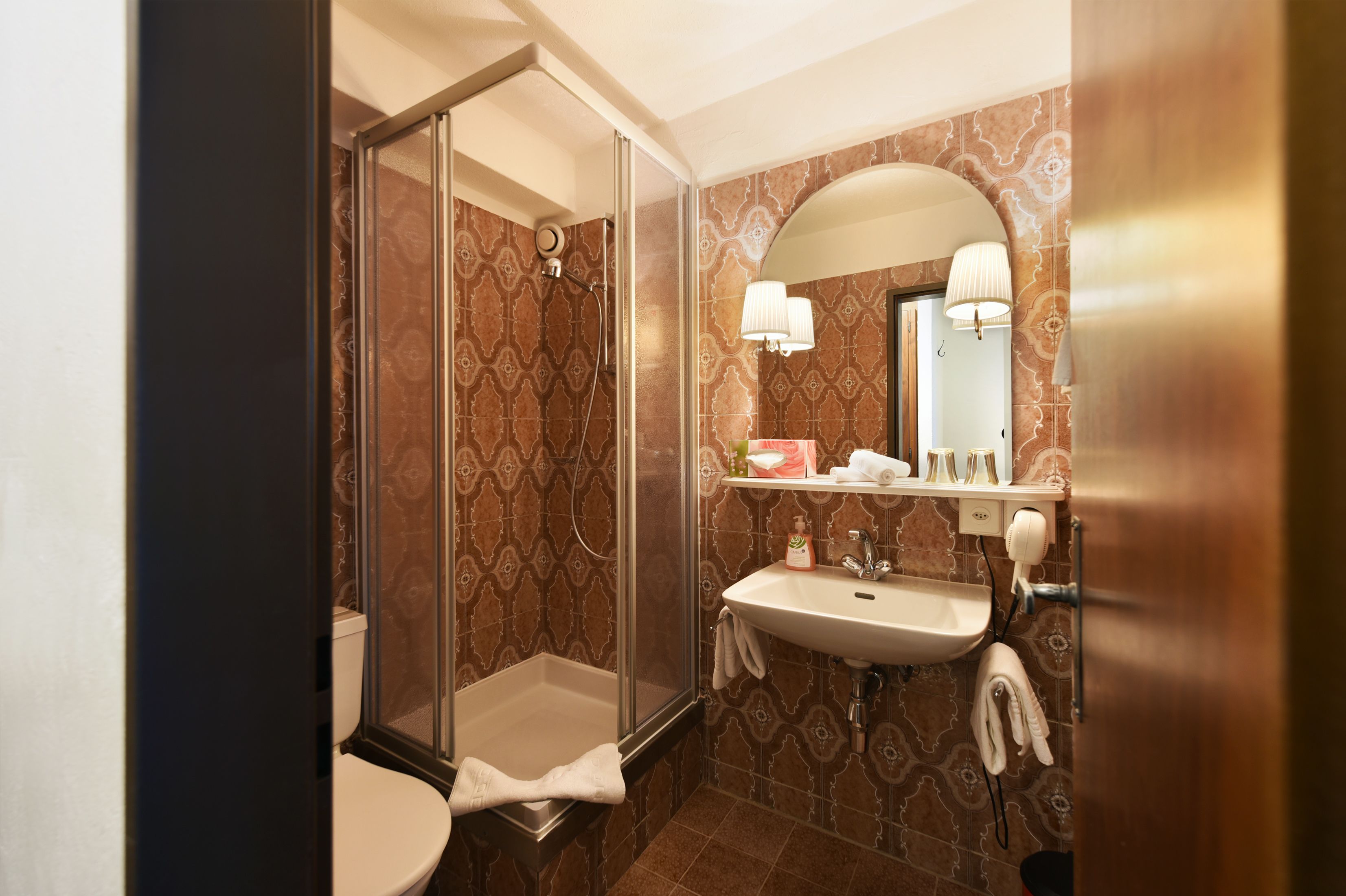 triple room | bathroom | hair dryer, towels