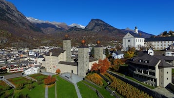 Blick von der Unterkunft