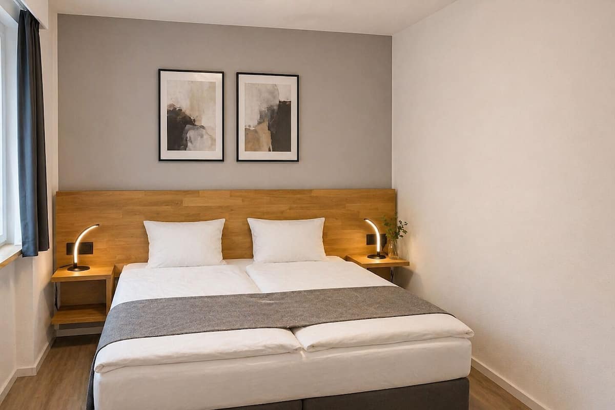 Quarto casal conforto | Roupas de cama antialérgicas, cofres nos quartos