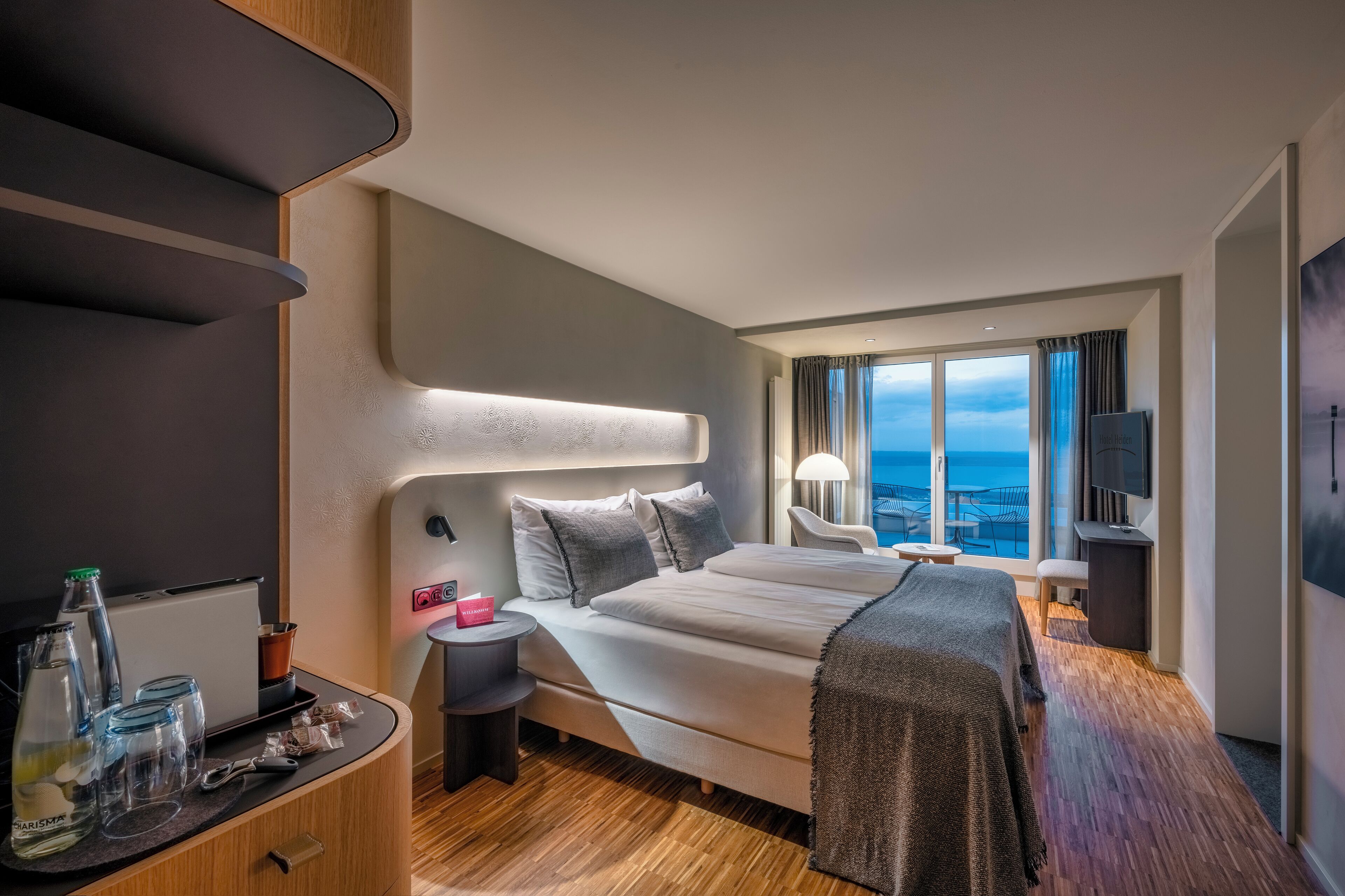 superior lake with balcony | 1 bedroom, hypo-allergenic bedding, down duvets, in-room safe