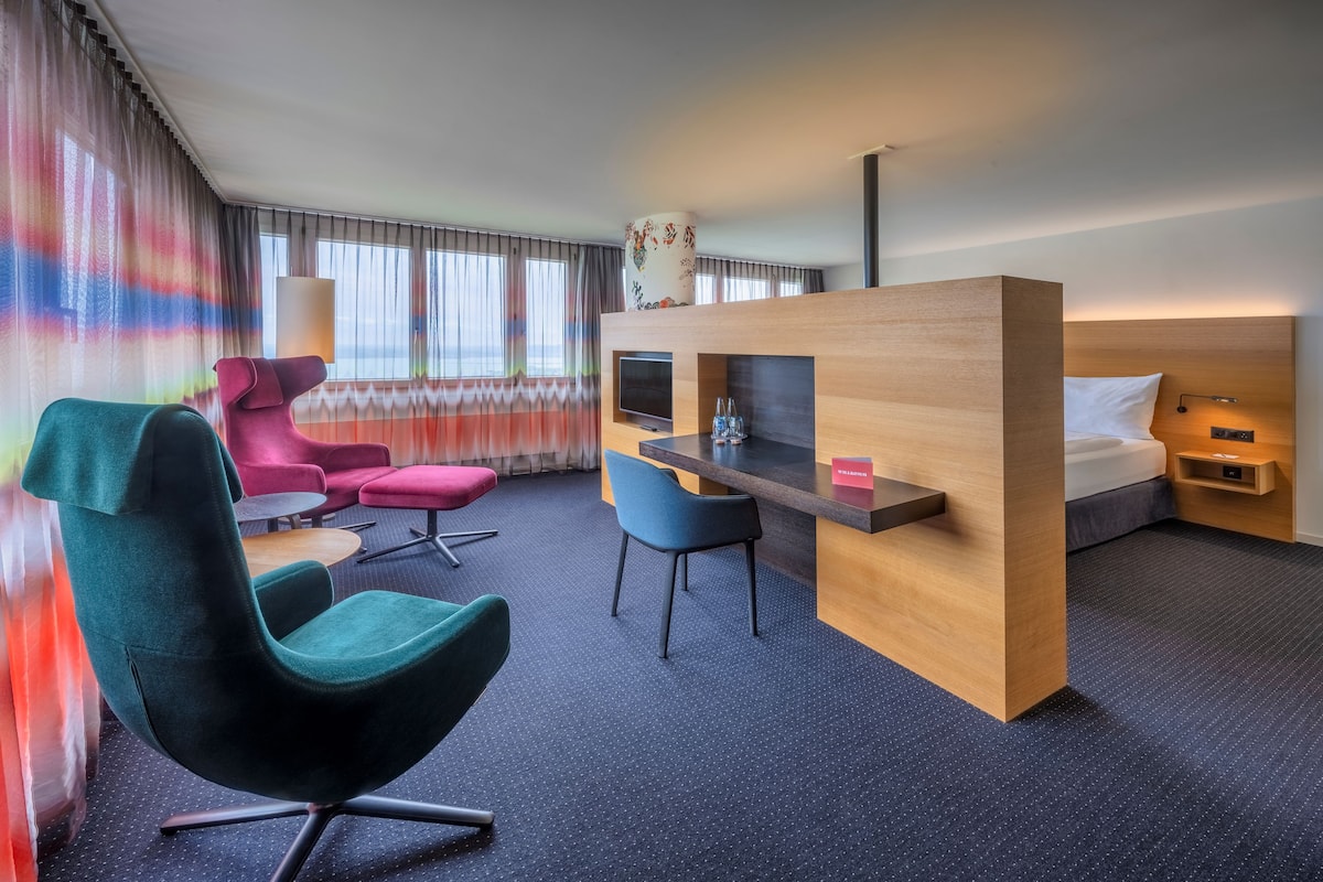 1 chambre, literie hypoallergénique, couette en duvet d'oie