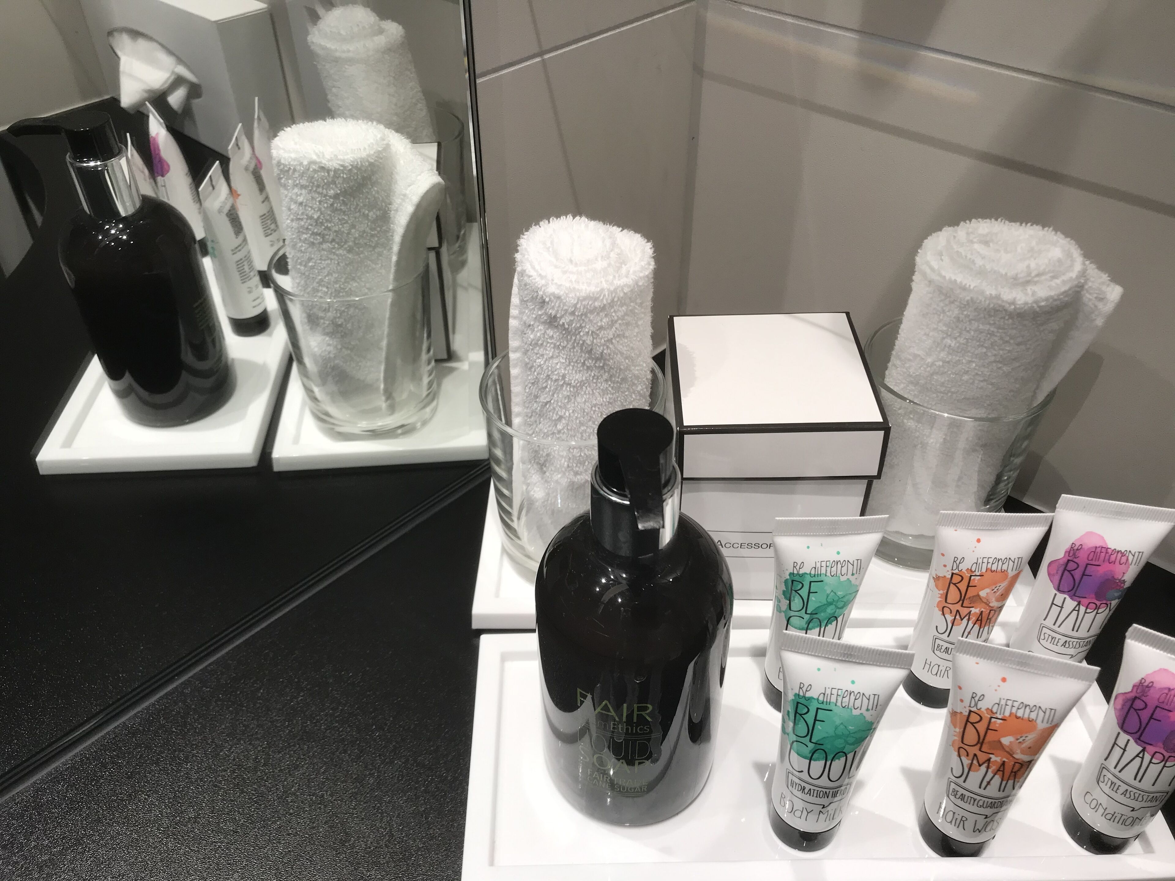 shower, hair dryer, bathrobes, slippers