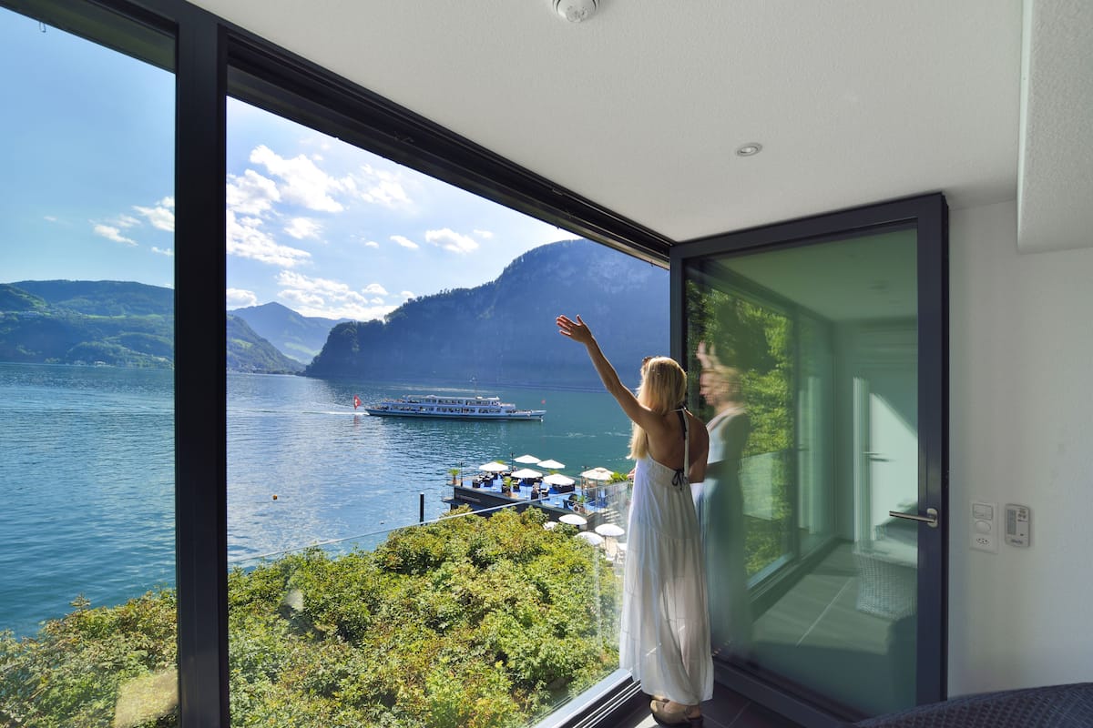 Suite Junior, en bord de lac | Vue de la chambre