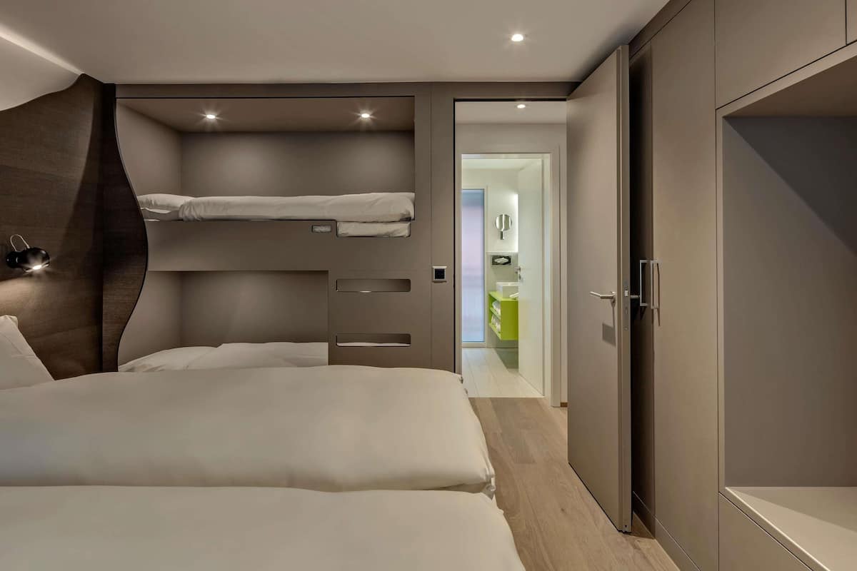 Family Apartment, 1 Queen Bed, Kitchen (with A/C)