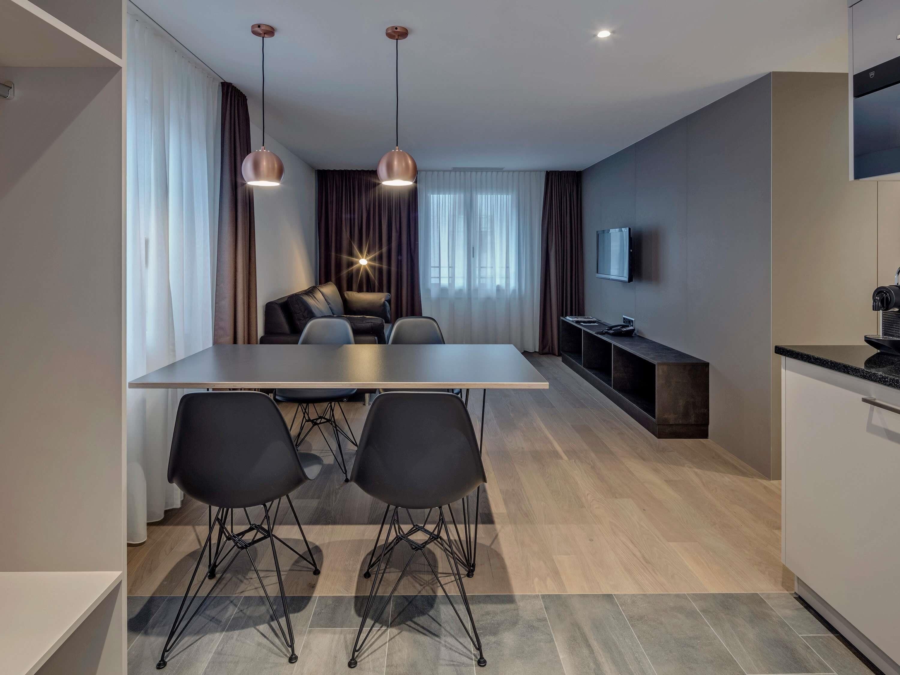 Apartamento familiar, 1 cama de matrimonio, cocina (with A/C) | Ropa de cama hipoalergénica, edredones de plumas, caja fuerte