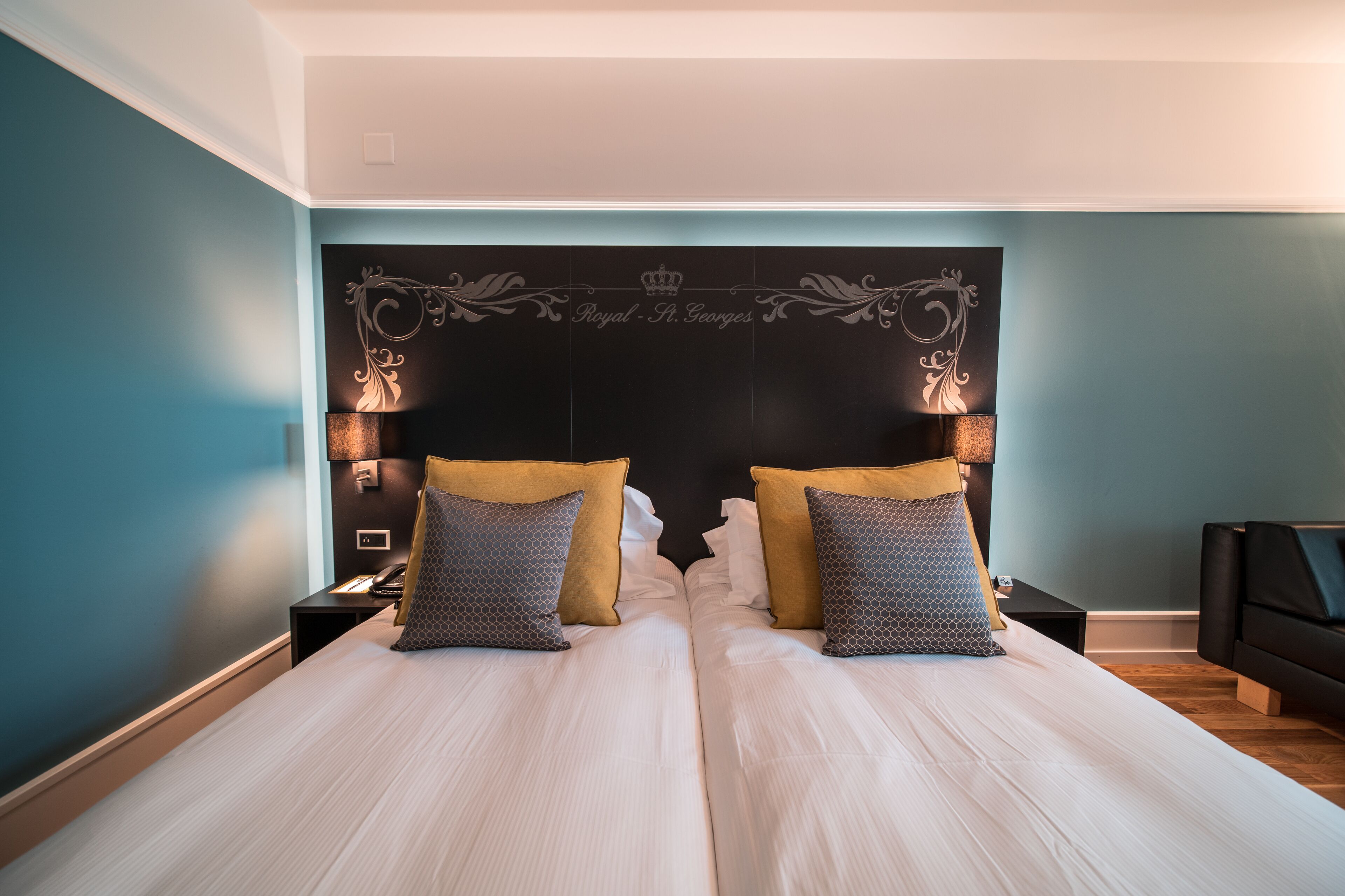 hypo-allergenic bedding, down duvets, in-room safe, desk