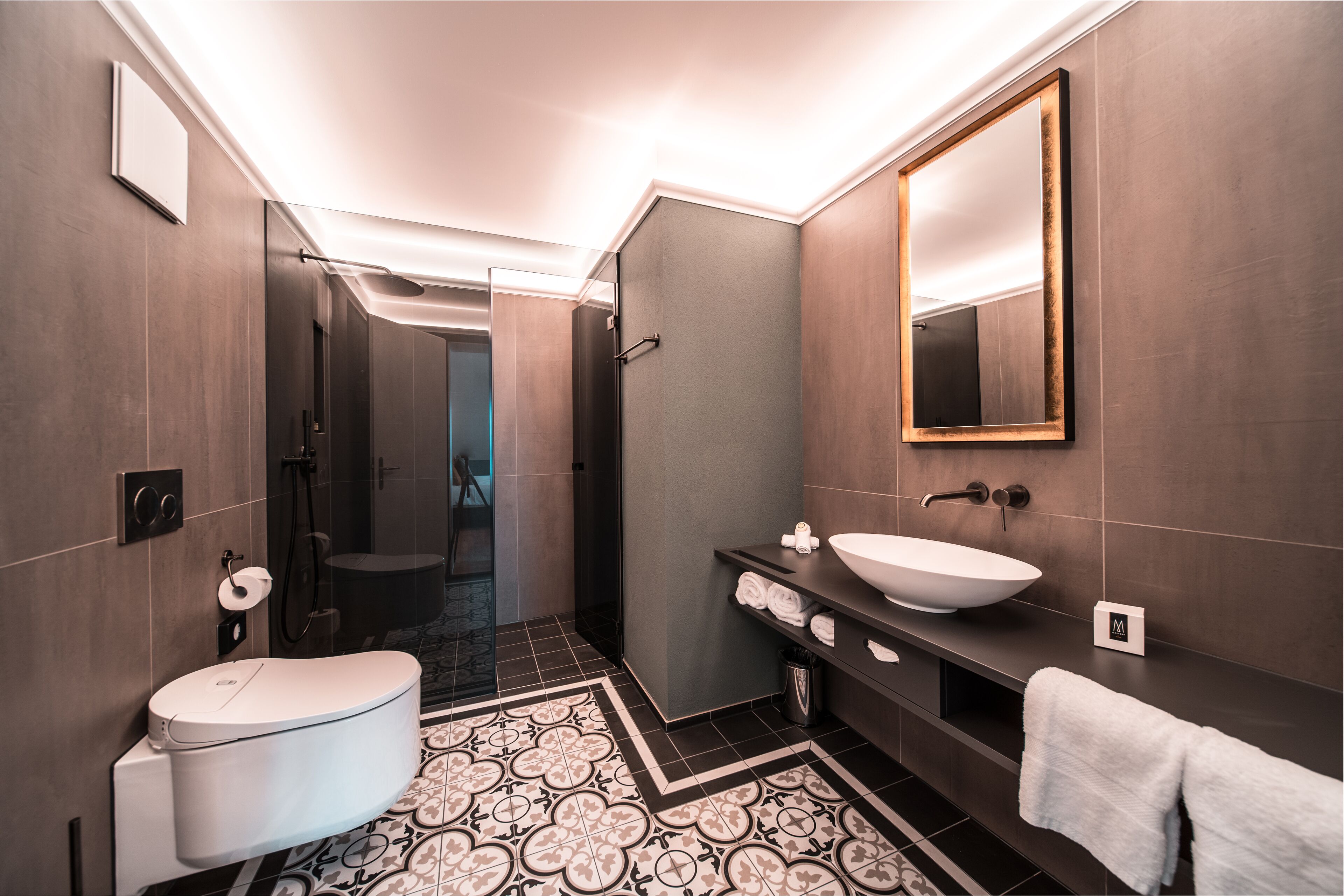 eco-friendly toiletries, hair dryer, bathrobes, slippers