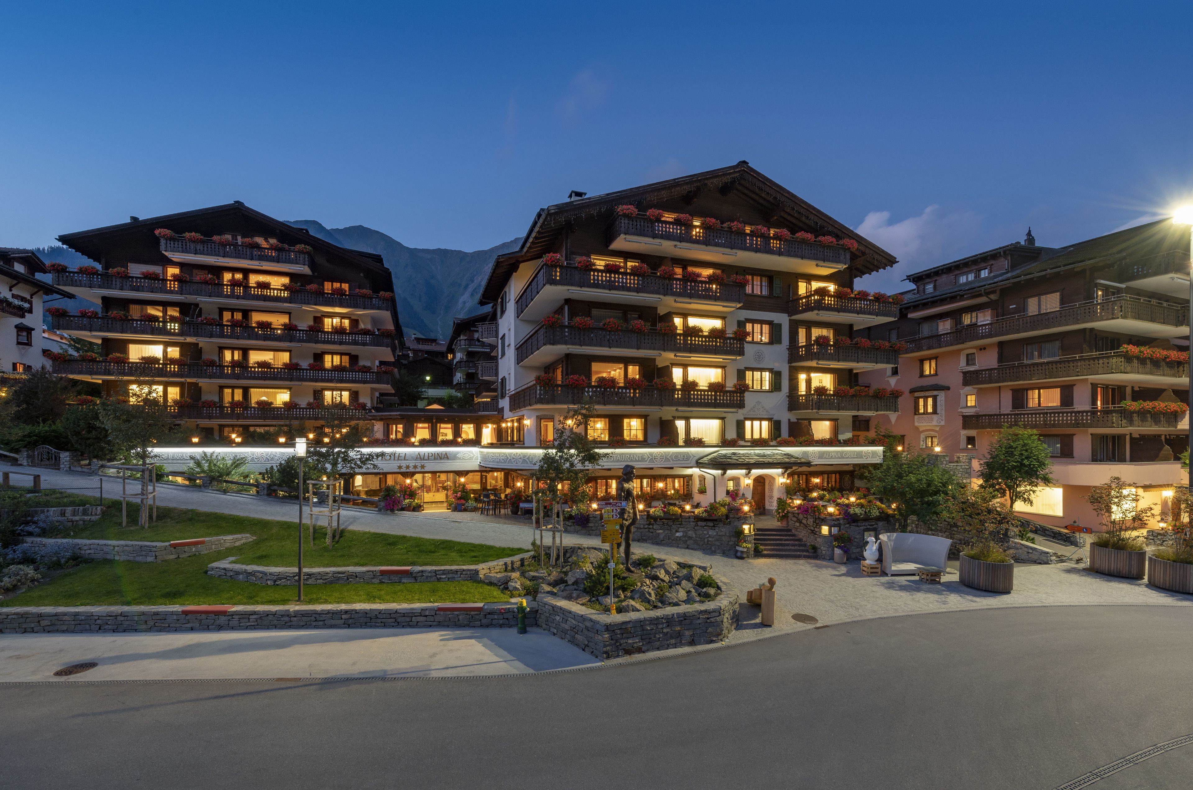 front of property – evening/night