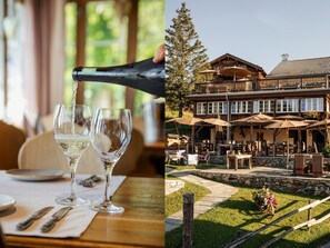 2 restaurantes, se sirven desayunos, comidas, cenas y cocina alemana