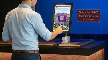 Check-in/check-out kiosk