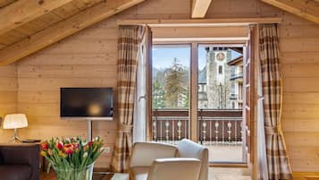 Suite (Chalet) | Hypoallergeen beddengoed, een minibar, een kluis op de kamer