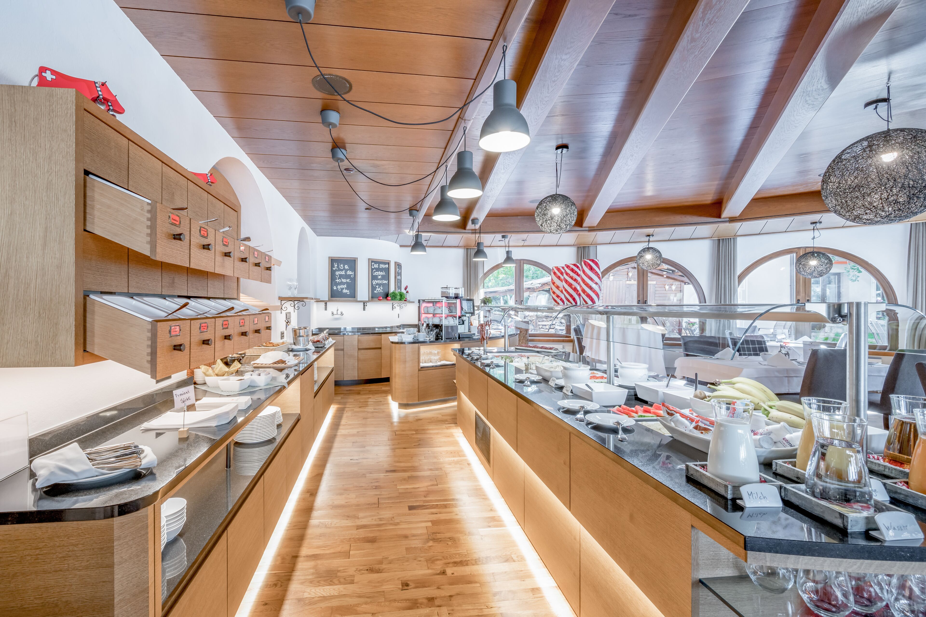 breakfast and dinner served, local cuisine