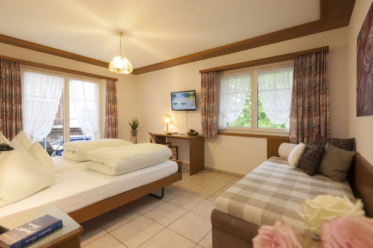 quadruple room, private bathroom | down duvets, in-room safe, individually decorated