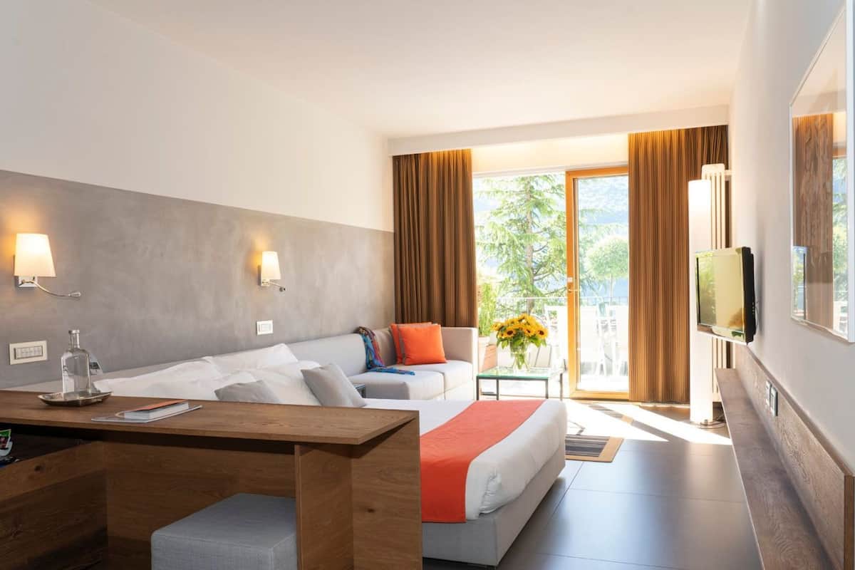 junior suite, partial lake view | view from room