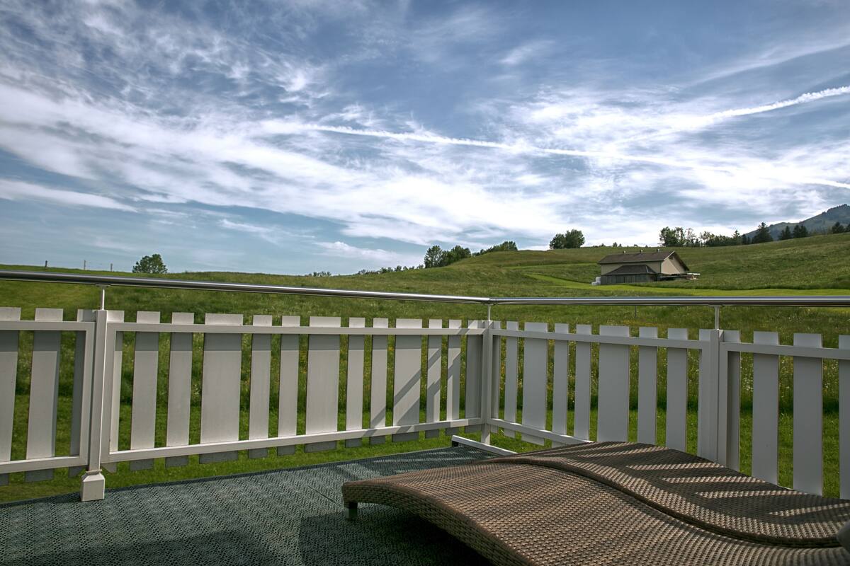 Uitzicht vanaf balkon