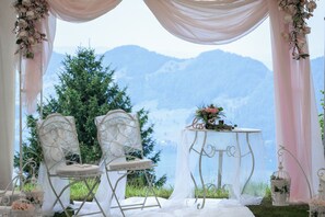 Espace mariage en plein air