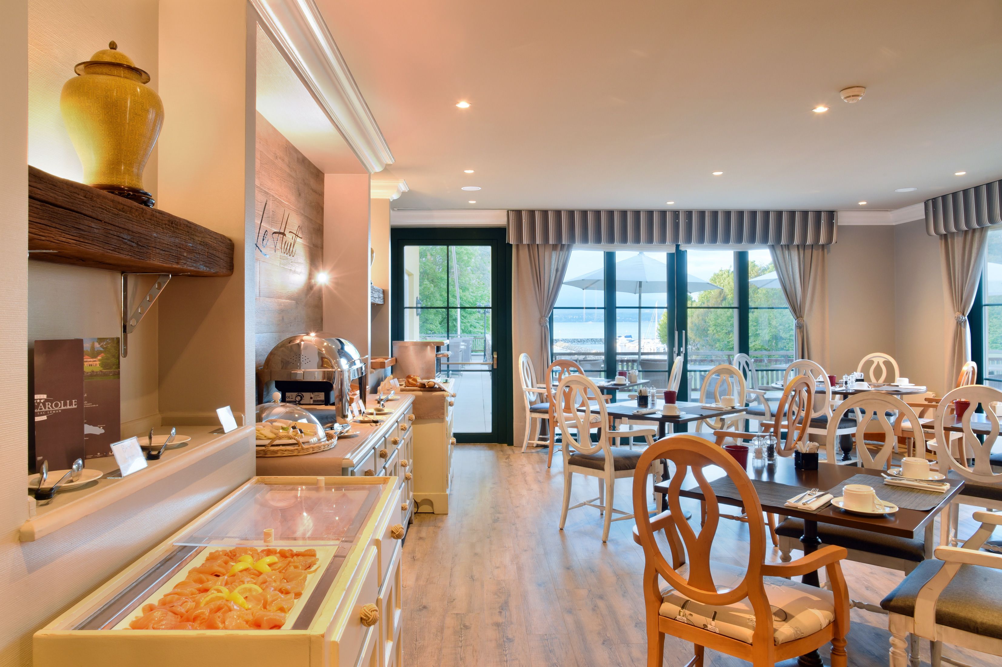 daily buffet breakfast (chf 25 per person)