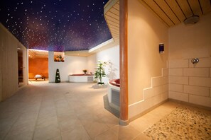 Sauna, hot tub, steam room, Turkish bath
