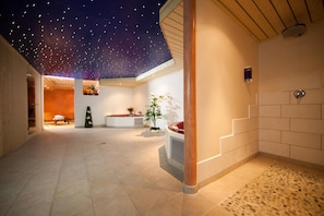 Sauna, hot tub, steam room, Turkish bath