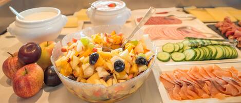뷔페 아침 식사