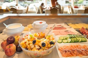 Daily buffet breakfast (EUR 13 per person)