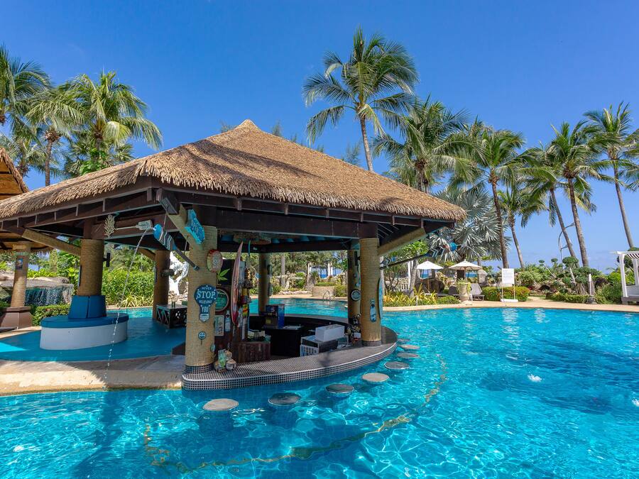 Poolside bar