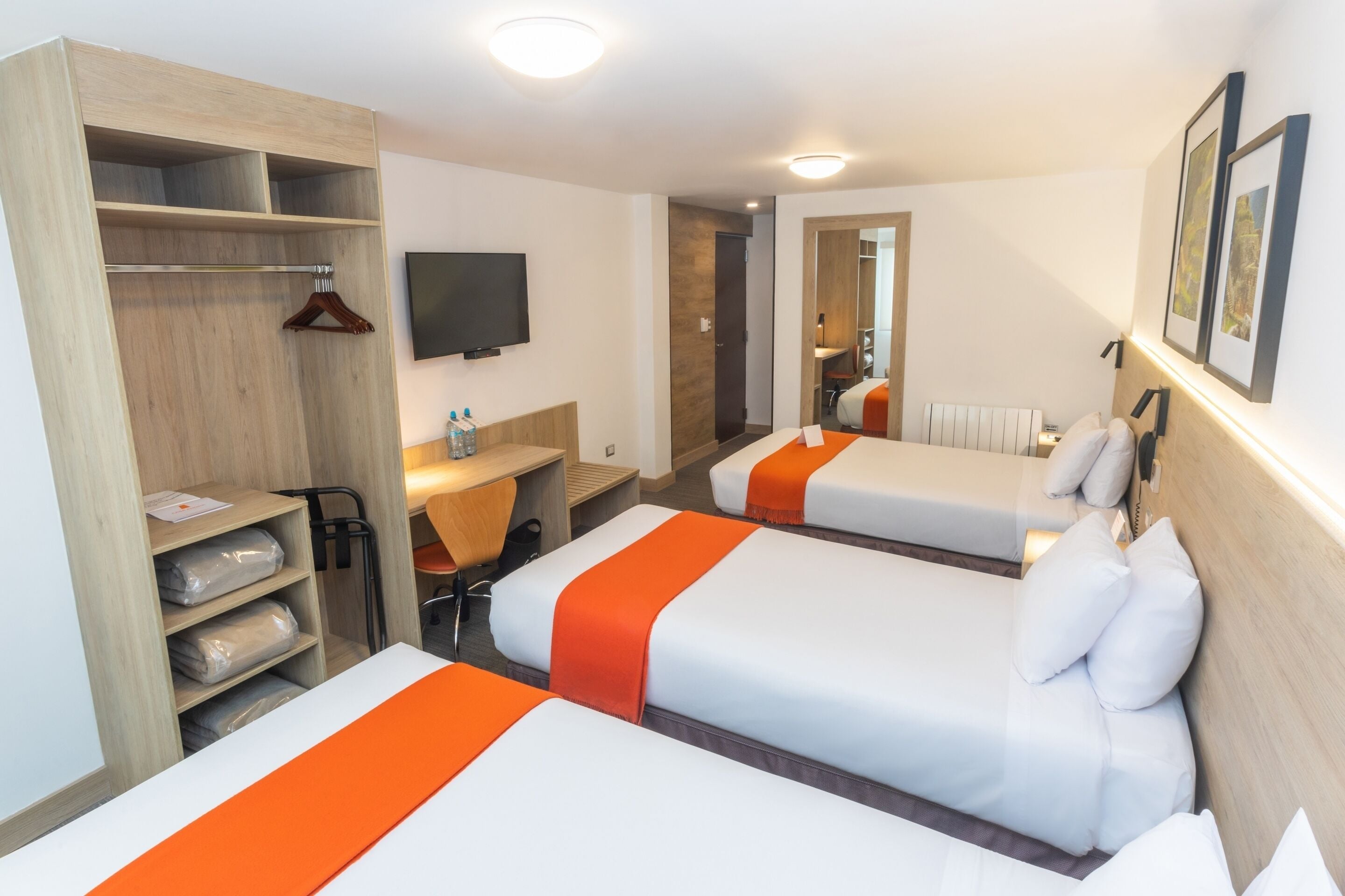 traditional room, 3 single beds | down duvets, in-room safe, desk, free cots/infant beds