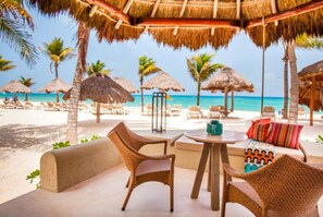 Double Room, Ocean View | Premium bedding, down comforters, Select Comfort beds, minibar - Mahekal Beach Front Resort & Spa (Playa del Carmen)